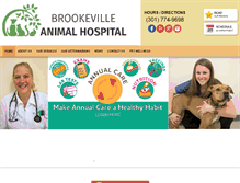 Tablet Screenshot of brookevilleanimalhospital.com